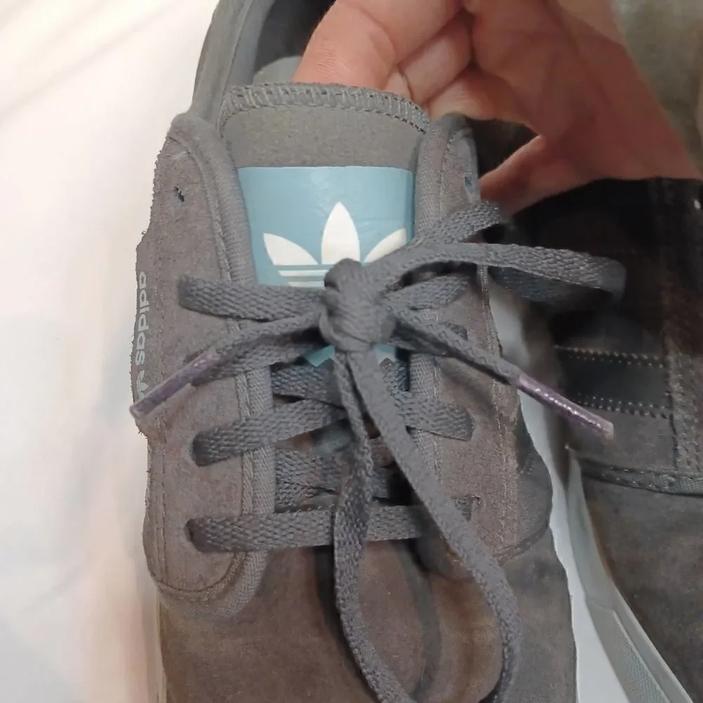 Adidas Trefoil Suede Sneakers Mens Grey Seeley Skateboarding 12